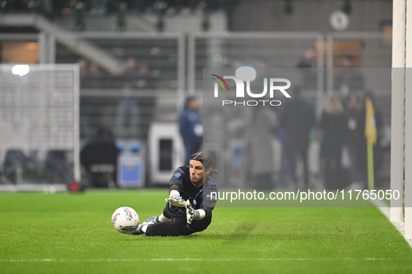 Yann Sommer of FC Inter participates in the Italian Serie A football match between AC Monza and Inter FC Internazionale in Monza, Italy, on...