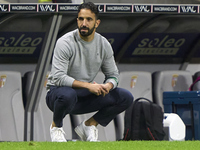 Ruben Amorim, Head Coach of Sporting CP, reacts during the Liga Portugal Betclic match between SC Braga and Sporting CP at Estadio Municipal...