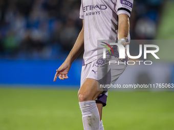 Miguel Gutierrez of Girona FC is in action with the ball during the La Liga EA Sports 2024/25 football match between Getafe CF and Girona FC...