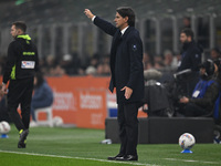 Simone Inzaghi, Head Coach of Inter FC, is present during the Italian Serie A football match between Inter FC and SSC Napoli in Milan, Italy...