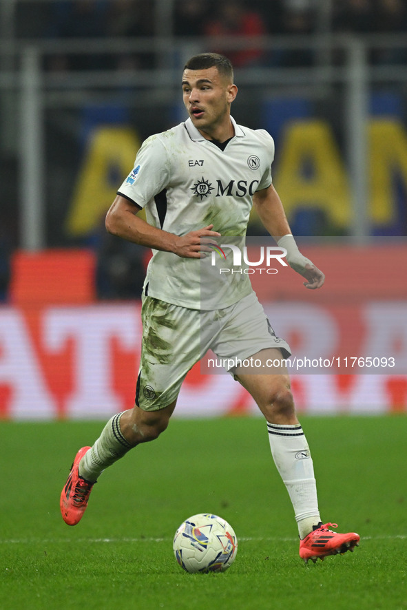 Alessandro Buongiorno of SSC Napoli participates in the Italian Serie A football match between AC Monza and Inter FC Internazionale in Monza...