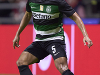 Hidemasa Morita of Sporting CP is in action during the Liga Portugal Betclic match between SC Braga and Sporting CP at Estadio Municipal de...