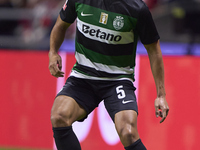 Hidemasa Morita of Sporting CP is in action during the Liga Portugal Betclic match between SC Braga and Sporting CP at Estadio Municipal de...