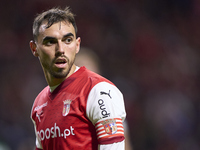 Ricardo Horta of SC Braga reacts during the Liga Portugal Betclic match between SC Braga and Sporting CP at Estadio Municipal de Braga in Br...