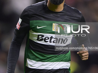 Jeremiah St. Juste of Sporting CP looks on during the Liga Portugal Betclic match between SC Braga and Sporting CP at Estadio Municipal de B...