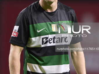 Viktor Gyokeres of Sporting CP looks on during the Liga Portugal Betclic match between SC Braga and Sporting CP at Estadio Municipal de Brag...