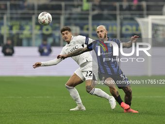 Giovanni Di Lorenzo participates in the Serie A 2024-2025 match between Inter and Napoli in Milano, Italy, on November 10, 2024. (