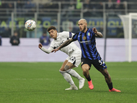 Federico Di Marco participates in the Serie A 2024-2025 match between Inter and Napoli in Milano, Italy, on November 10, 2024. (