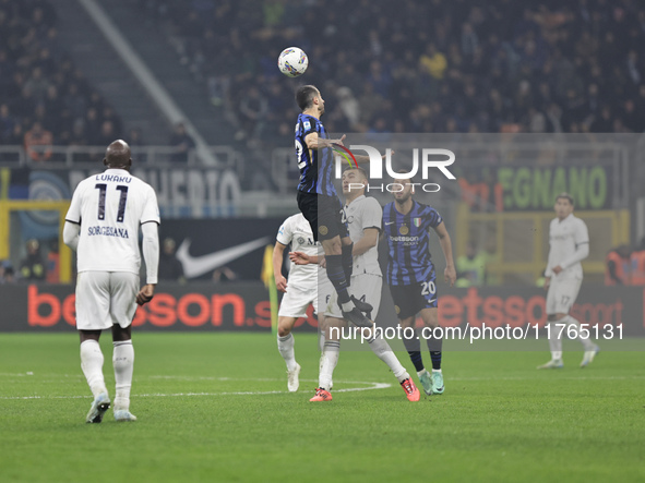 Henrikh Mkhitaryan participates in the Serie A 2024-2025 match between Inter and Napoli in Milano, Italy, on November 10, 2024. 