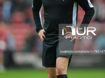 Premier League Referee Tony Harrington officiates during the Sky Bet Championship match between Middlesbrough and Luton Town at the Riversid...