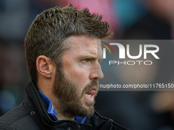 Middlesbrough's Manager Michael Carrick is present during the Sky Bet Championship match between Middlesbrough and Luton Town at the Riversi...