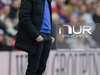 Middlesbrough's Manager Michael Carrick is present during the Sky Bet Championship match between Middlesbrough and Luton Town at the Riversi...