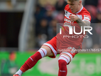 Ben Doak participates in the Sky Bet Championship match between Middlesbrough and Luton Town at the Riverside Stadium in Middlesbrough, Engl...