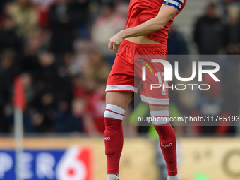 Luke Ayling participates in the Sky Bet Championship match between Middlesbrough and Luton Town at the Riverside Stadium in Middlesbrough, E...