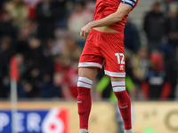 Luke Ayling participates in the Sky Bet Championship match between Middlesbrough and Luton Town at the Riverside Stadium in Middlesbrough, E...