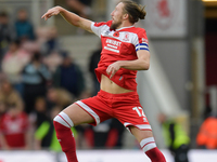 Luke Ayling participates in the Sky Bet Championship match between Middlesbrough and Luton Town at the Riverside Stadium in Middlesbrough, E...