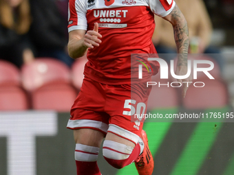 Ben Doak participates in the Sky Bet Championship match between Middlesbrough and Luton Town at the Riverside Stadium in Middlesbrough, Engl...