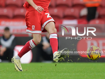 Finn Azaz of Middlesbrough participates in the Sky Bet Championship match between Middlesbrough and Luton Town at the Riverside Stadium in M...