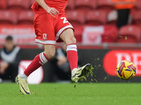 Finn Azaz of Middlesbrough participates in the Sky Bet Championship match between Middlesbrough and Luton Town at the Riverside Stadium in M...