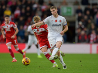 During the Sky Bet Championship match between Middlesbrough and Luton Town at the Riverside Stadium in Middlesbrough, England, on November 9...