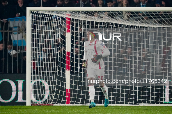 Stefano Turati participates in the match between AC Monza and SS Lazio, Serie A, at U-Power Stadium in Monza, Italy, on November 10, 2024. 