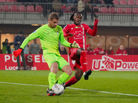 Ivan Provedel participates in the match between AC Monza and SS Lazio, Serie A, at U-Power Stadium in Monza, Italy, on November 10, 2024. (