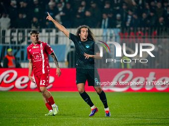 Matteo Guendouzi participates in the match between AC Monza and SS Lazio, Serie A, at U-Power Stadium in Monza, Italy, on November 10, 2024....