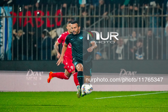 Pedro participates in the match between AC Monza and SS Lazio, Serie A, at U-Power Stadium in Monza, Italy, on November 10, 2024. 