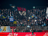 Supporters of SS Lazio during the match between AC Monza and SS Lazio, Serie A, at U-Power Stadium in Monza, Italy, on November 10, 2024. (