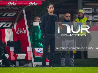 Alessandro Nesta, head coach of AC Monza, is present during the match between AC Monza and SS Lazio in Serie A at U-Power Stadium in Monza,...