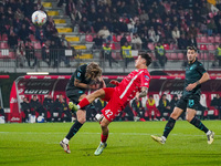 Alessandro Bianco participates in the match between AC Monza and SS Lazio, Serie A, at U-Power Stadium in Monza, Italy, on November 10, 2024...