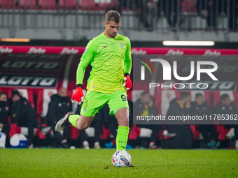 Ivan Provedel participates in the match between AC Monza and SS Lazio, Serie A, at U-Power Stadium in Monza, Italy, on November 10, 2024. (