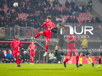 Daniel Maldini plays during the match between AC Monza and SS Lazio in Serie A at U-Power Stadium in Monza, Italy, on November 10, 2024. (