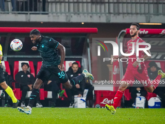 Nuno Tavares participates in the match between AC Monza and SS Lazio, Serie A, at U-Power Stadium in Monza, Italy, on November 10, 2024. (