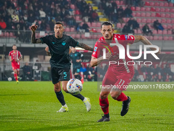 Milan Djuric participates in the match between AC Monza and SS Lazio, Serie A, at U-Power Stadium in Monza, Italy, on November 10, 2024. (