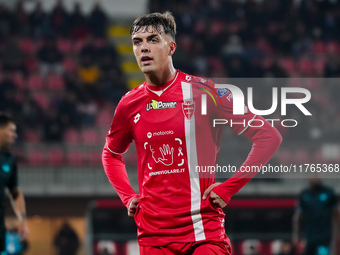 Daniel Maldini plays during the match between AC Monza and SS Lazio in Serie A at U-Power Stadium in Monza, Italy, on November 10, 2024. (