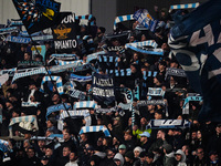 Supporters of SS Lazio during the match between AC Monza and SS Lazio, Serie A, at U-Power Stadium in Monza, Italy, on November 10, 2024. (