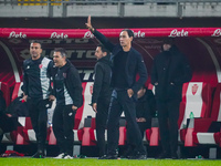 Alessandro Nesta, head coach of AC Monza, is present during the match between AC Monza and SS Lazio in Serie A at U-Power Stadium in Monza,...