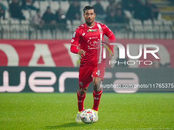 Armando Izzo plays during the match between AC Monza and SS Lazio in Serie A at U-Power Stadium in Monza, Italy, on November 10, 2024. (