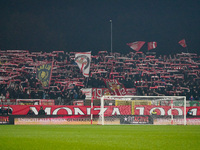 An AC Monza supporter of Curva Davide Pieri attends the match between AC Monza and SS Lazio, Serie A, at U-Power Stadium in Monza, Italy, on...