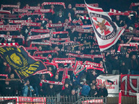 An AC Monza supporter of Curva Davide Pieri attends the match between AC Monza and SS Lazio, Serie A, at U-Power Stadium in Monza, Italy, on...