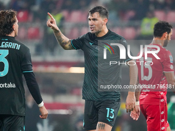 Alessio Romagnoli participates in the match between AC Monza and SS Lazio, Serie A, at U-Power Stadium in Monza, Italy, on November 10, 2024...