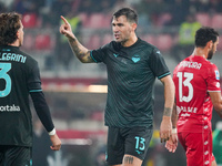 Alessio Romagnoli participates in the match between AC Monza and SS Lazio, Serie A, at U-Power Stadium in Monza, Italy, on November 10, 2024...