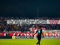 An AC Monza supporter of Curva Davide Pieri attends the match between AC Monza and SS Lazio, Serie A, at U-Power Stadium in Monza, Italy, on...