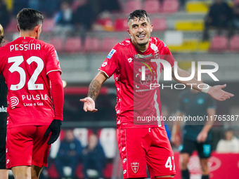 Dany Mota participates in the match between AC Monza and SS Lazio, Serie A, at U-Power Stadium in Monza, Italy, on November 10, 2024. (