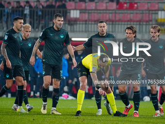 Andrea Colombo referees the match between AC Monza and SS Lazio in Serie A at U-Power Stadium in Monza, Italy, on November 10, 2024. (