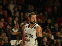 Marco Belinelli of Virtus Bologna plays during the LBA Italy Championship match between Openjobmetis Varese and Virtus Bologna in Varese, It...