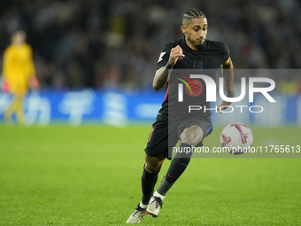 Raphinha right winger of Barcelona and Brazil during the LaLiga match between Real Sociedad and FC Barcelona at Reale Arena on November 10,...