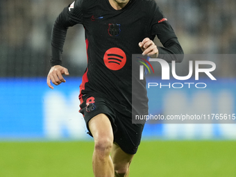 Pedri central midfield of Barcelona and Spain during the LaLiga match between Real Sociedad and FC Barcelona at Reale Arena on November 10,...