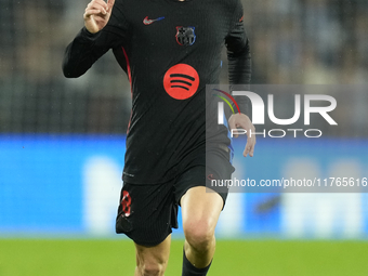 Pedri central midfield of Barcelona and Spain during the LaLiga match between Real Sociedad and FC Barcelona at Reale Arena on November 10,...